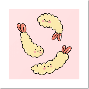 Cute Tempura Shrimp Posters and Art